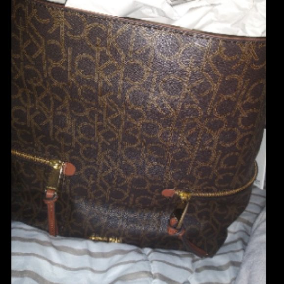 Calvin Klein Hobo Monogram Tote - Picture 5 of 6